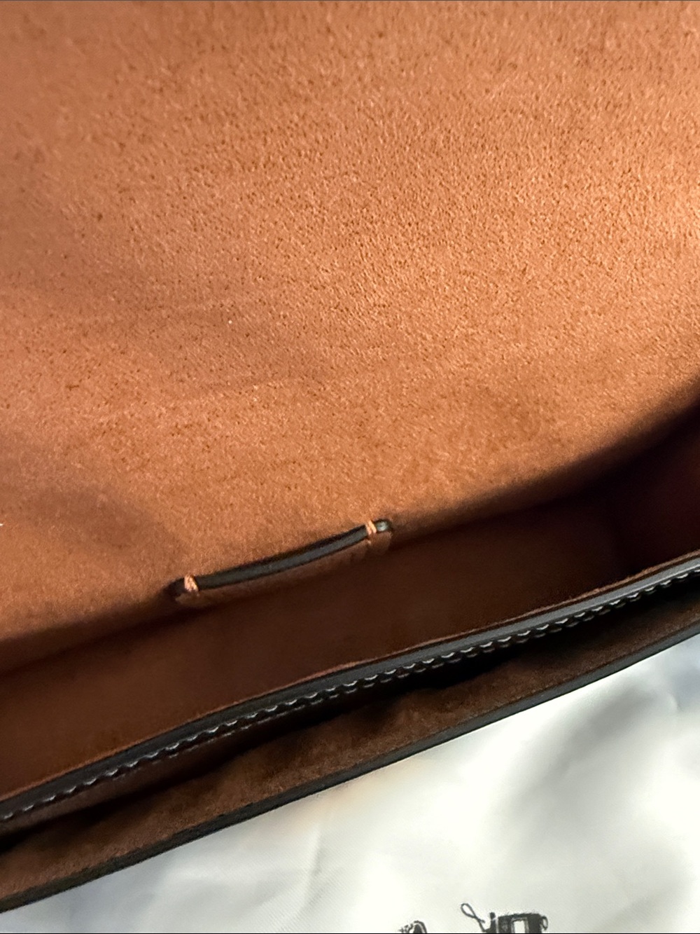 Coach Black Leather Crossbody with Gold-Tone Turnlock - Picture 7 of 14